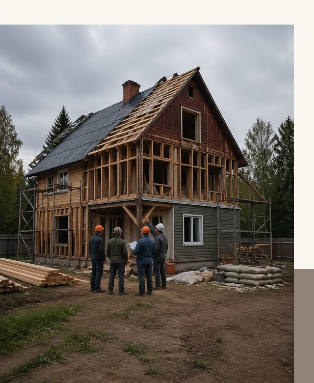 Реконструкция дачного дома в Щербинке под ключ с проектом